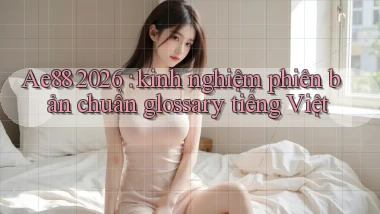 Ae88 2026 kinh nghiệm phiên bản chuẩn glossary tiếng Việt