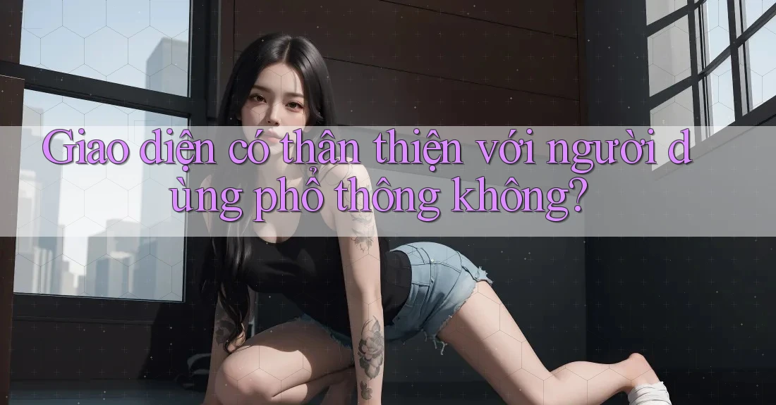 Giao diện có thân thiện với người dùng phổ thông không? Giao diện có thân thiện với người dùng phổ thông không?