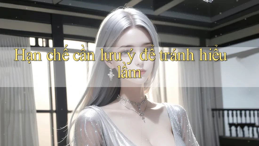 Hạn chế cần lưu ý để tránh hiểu lầm Hạn chế cần lưu ý để tránh hiểu lầm
