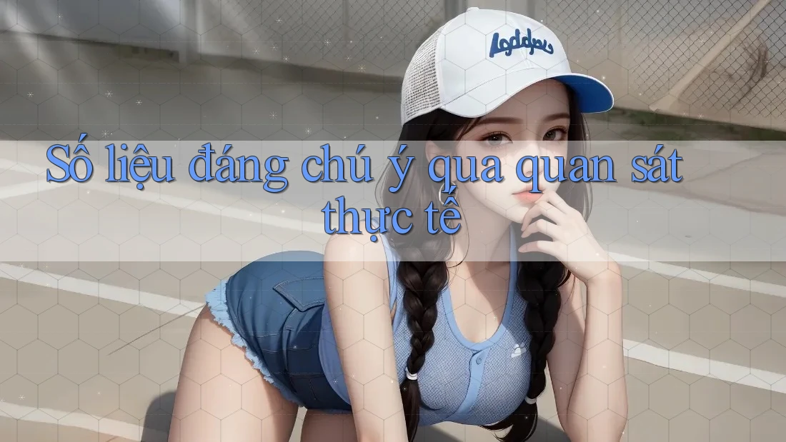 Số liệu đáng chú ý qua quan sát thực tế Số liệu đáng chú ý qua quan sát thực tế