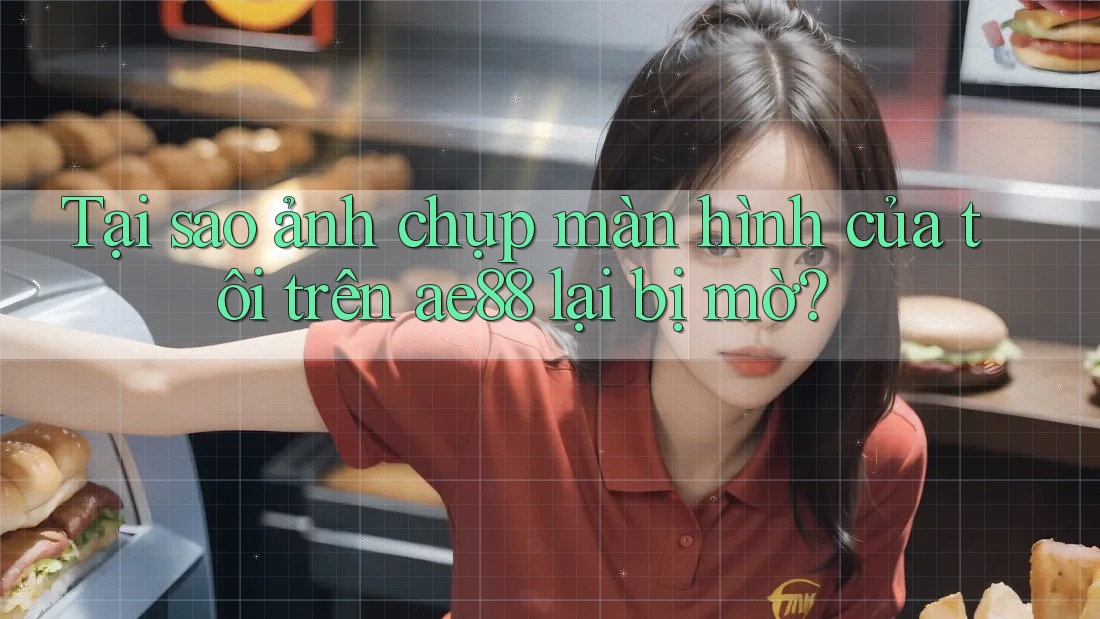 Tại sao ảnh chụp màn hình của tôi trên ae88 lại bị mờ?