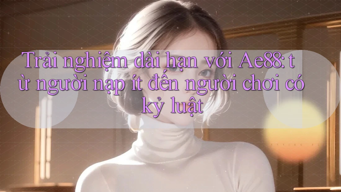 Trải nghiệm dài hạn với Ae88: từ người nạp ít đến người chơi có kỷ luật Trải nghiệm dài hạn với Ae88: từ người nạp ít đến người chơi có kỷ luật